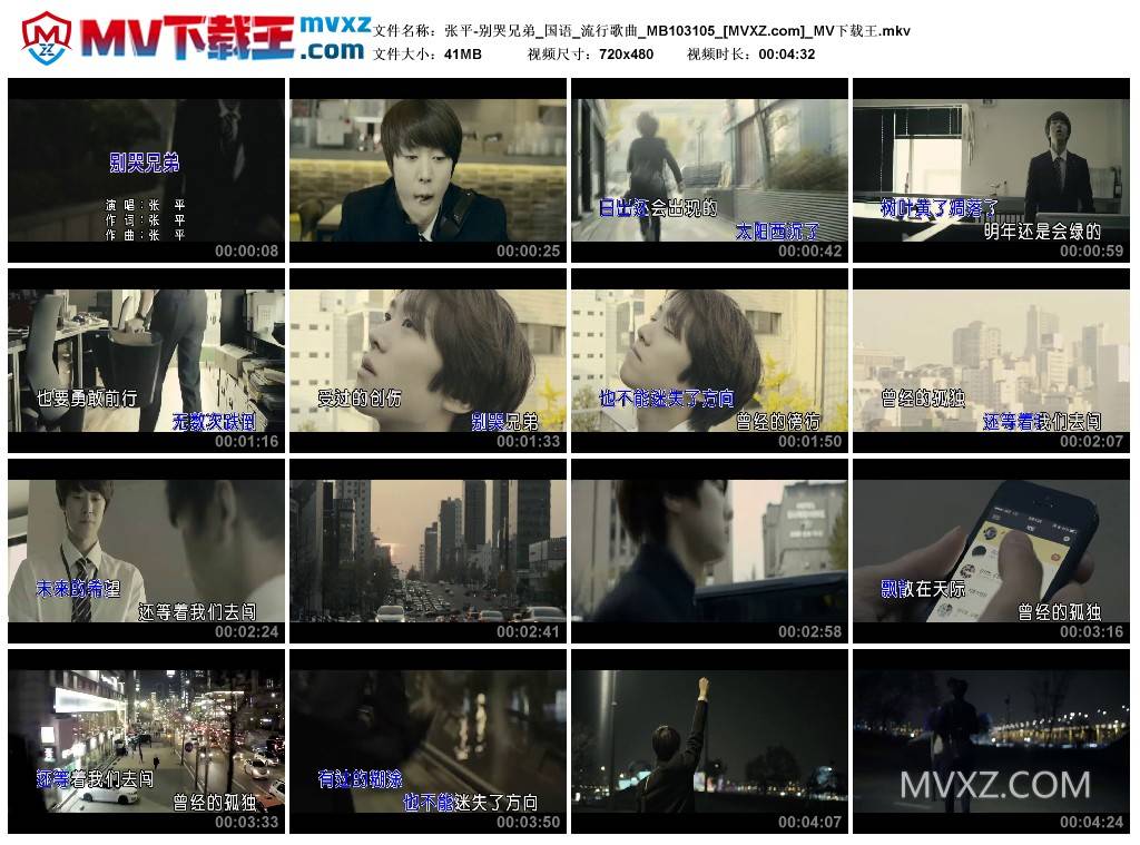 张平-别哭兄弟_国语_流行歌曲_MB103105